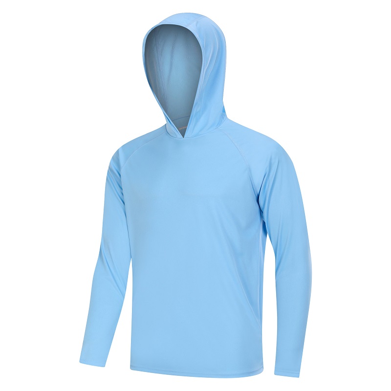 Mukauta miesten UPF 50+ -suojaus huppari t-paita pitkähihainen kiipeily juoksu urheilu paidat